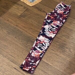 ZELOS Multicolor Abstract Leggings